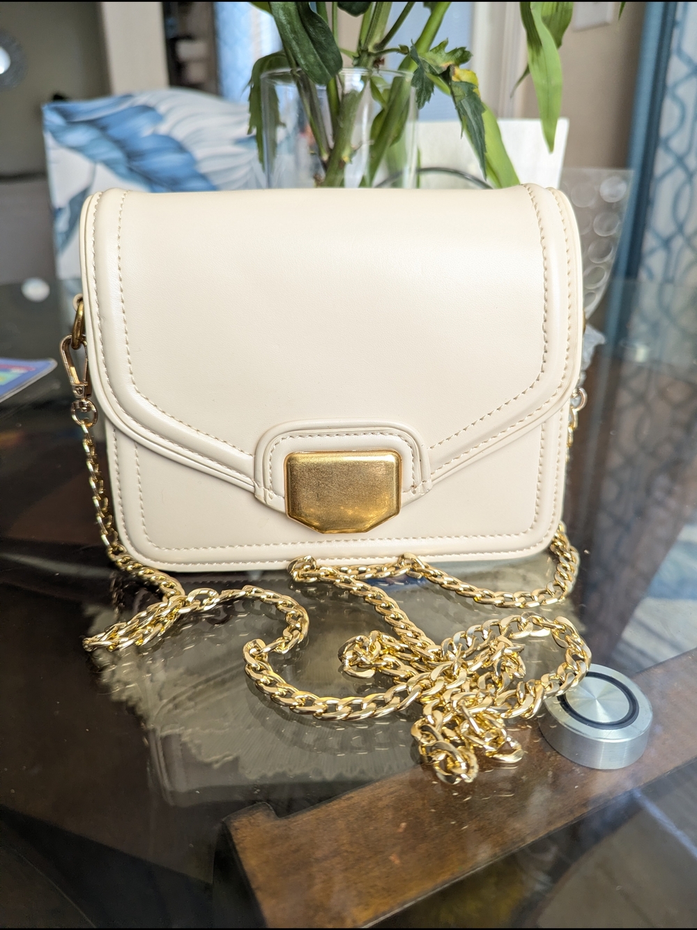 ZARA Cream Crossbody Bag